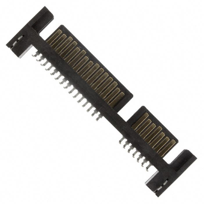 5622-4100-ML Connector 22 Position SATA Plug Solder Through Hole, Right Angle : RoHS