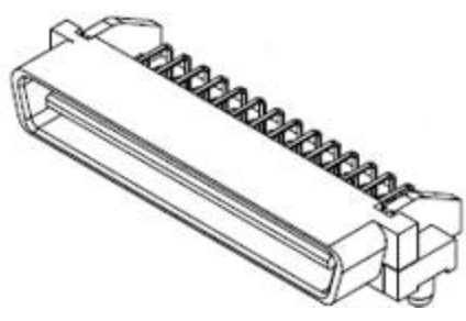 716612050 Connecotr EBBI PL 50 POS 1.27mm Solder RA Thru-Hole 50 Terminal 1 Port