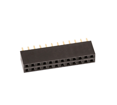 Pack of 4 61302421821 Connector 24 Position Receptacle Connector 0.100" (2.54mm) Through Hole Gold