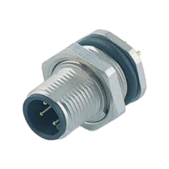 09-3481-90-08  Circular Connector, 8 Contacts, Panel Mount, M12 Connector, Socket, Male, IP67, 713 Series