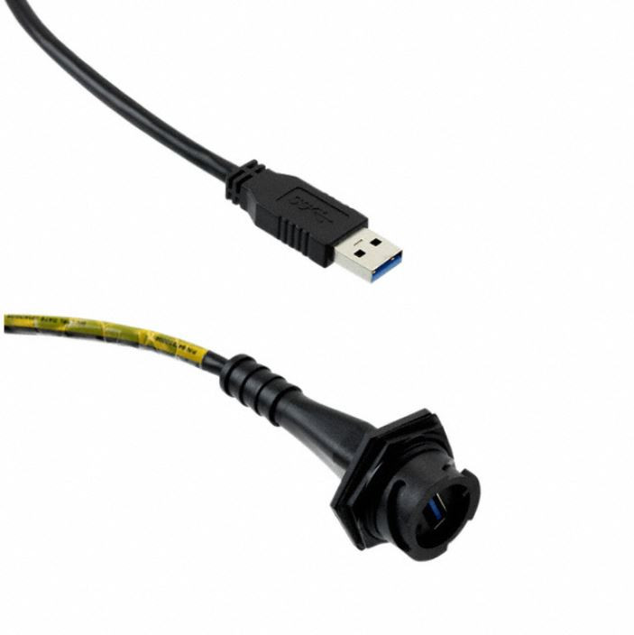 847330004 Cable USB 5Gbps (USB 3.0, USB 3.x Gen 1, Superspeed) A Female to A Male (Circular Coupling) 2.66' (810.0mm) Shielded : RoHS