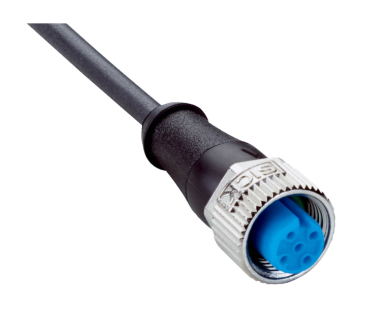 2104367 Connection Cable, 2104367 YF2A15-030UB5XLEAX, M12 Female, A-coded Pur, 5x0 3.4mm awg22 3m unshielded, RoHS