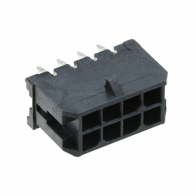 Pack of 5  0430450812  Conn Wire to Board HDR 8Power POS 3mm Solder ST Top Entry Thru-Hole Micro-Fit 3.0