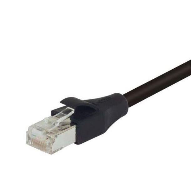 TRD855SIGBLK-10 Cable Modular Plug to Plug 8p8c (RJ45, Ethernet) 10.00' (3.05m) Shielded : RoHS