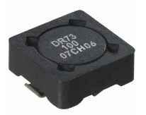 Pack of 26 DR73-100-R Fixed Inductor 10UH 2.08A 65.6MOHM SM, Cut Tape, RoHS