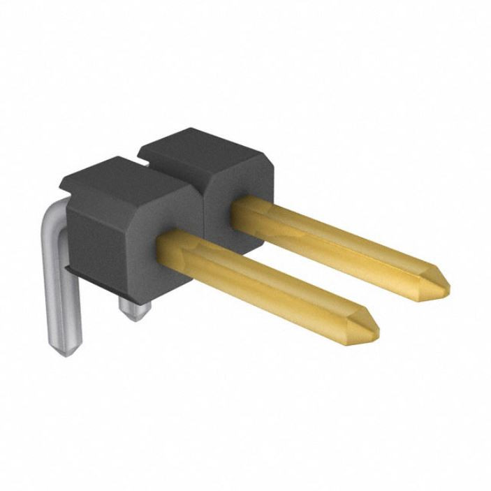 Pack of 5 961102-5604-AR Connector Header Through Hole, Right Angle 2 position 0.100" (2.54mm) : RoHS