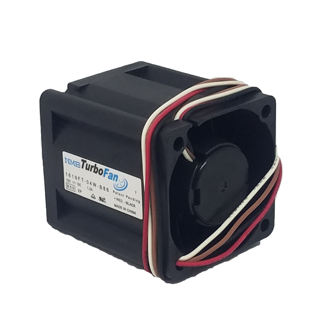 1619FT-04W-B86-B50  FAN AXIAL 40X48MM 12VDC WIRE 