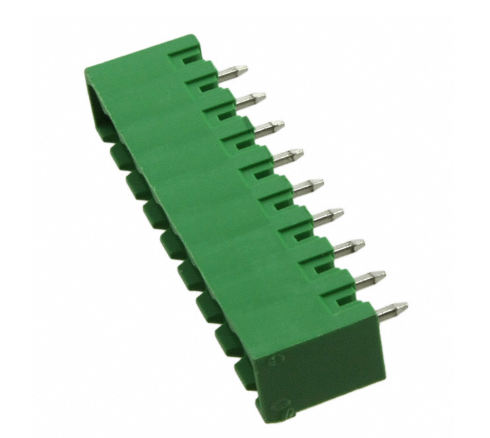 Pack of 5 20020107H091A01LF Connector 9 Position Terminal Block Header, Male Pins, Shrouded (4 Side) 0.200" (5.08mm) Vertical Through Hole