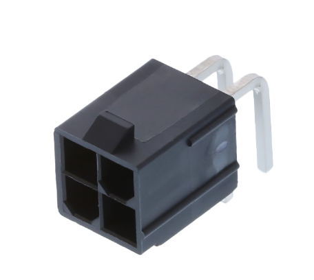 Pack of 4 1724480004 Connector Header Through Hole, Right Angle 4 position 0.165" (4.20mm)