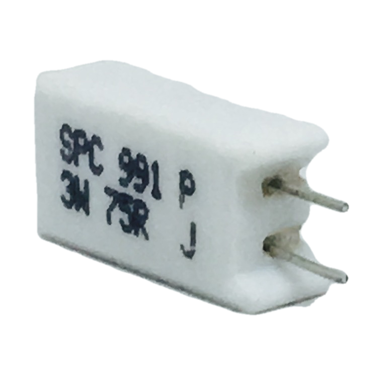 Pack of 6   MCPRM03WJP750B00  RESISTOR  Metal Film, 75 OHM, 3W, 5%, RADIAL