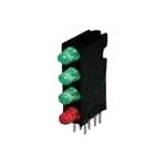 568-0714-444  LED Quad-Level Bi-Color Green/Yellow Bulk