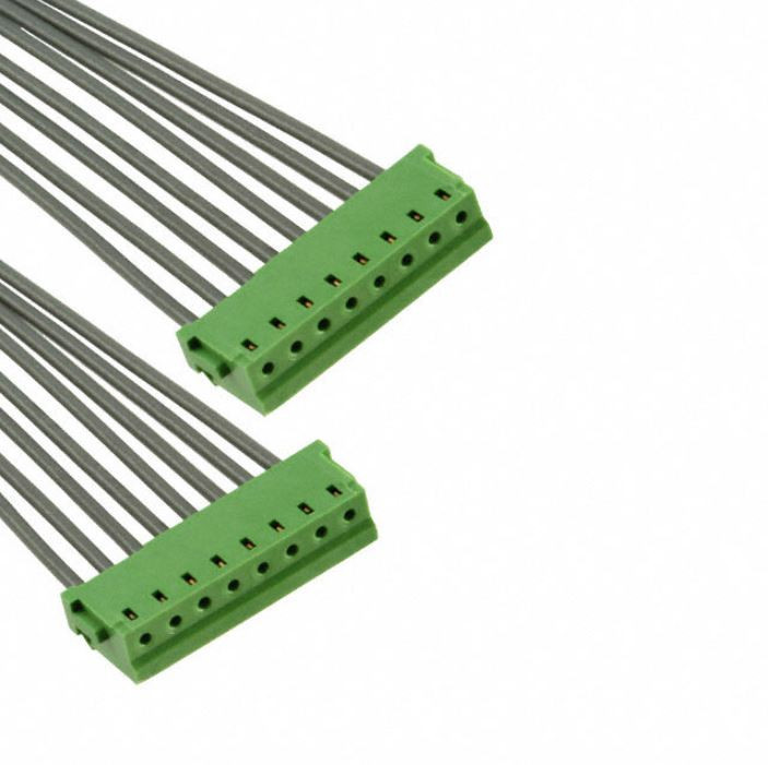 Pack of 2   A08ZR08ZR28H305B   Cable 8 Position Assembly Rectangular Socket to Socket 1.00' (304.80mm) : RoHS