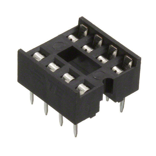 Pack of 100 1-2199298-2 Conn DIP Socket SKT 8 POS 2.54mm Solder ST Thru-Hole, Tube,