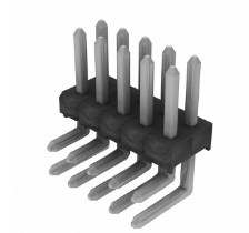 Pack of 4 TSW-105-08-T-D-RA Connector Header Through Hole, Right Angle 10 position 0.100" (2.54mm) :RoHS
