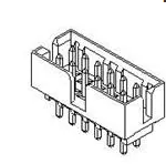 87331-4420 Connector Shrouded Header (3 Sides) HDR 44 POS 2mm Solder ST Thru-Hole Milli-Grid