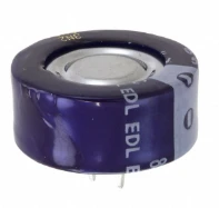 Pack of 2 EDLF105B5R5C Supercapacitor 1.0F (EDLC) 5.5 V Radial, Can 50Ohm @ 1kHz 1000 Hrs @ 85°C
