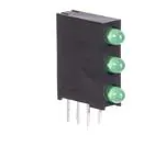 Pack of 7 WP934SA/3GD LED CBI 3MM 3X1 GRN Diffused RA