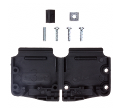 205718-1 Connector Backshell 25 Position 45/180DEG Black