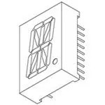 Pack of 3  LDS-F8004RI  LED Display, 16SEG 0.8" SGL Red 18DIP, Tube
