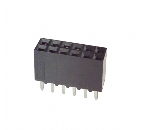 Pack of 2 5-534206-6 Connector 12 Position Receptacle Connector 0.100" (2.54mm) Through Hole Gold