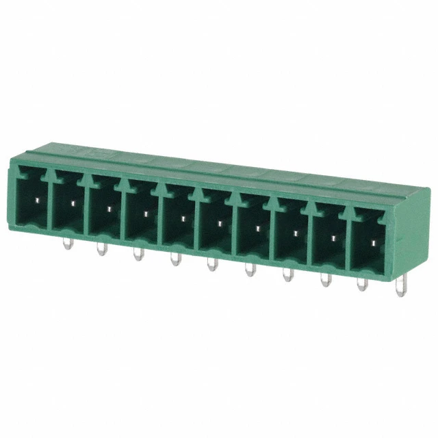 1803358 Conn Wire to Board HDR 10 POS 3.81mm Solder RA Side Entry Thru-Hole Cardboard