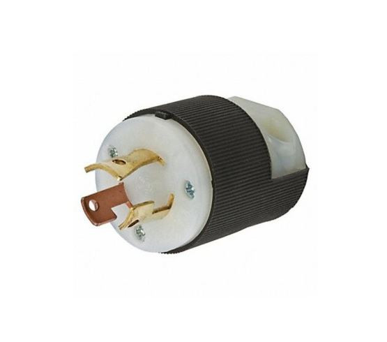 HBL7567C Connector Power Entry, 3P3W, Power Entry, 10A, Black, White, Nylon (Polyamide) Body