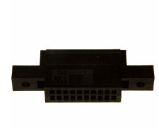 583718-1 Connector Card Edge Housing 20 Position Black 0.100" (2.54mm) Panel Mount