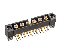M80-MH313M5-06 Connector Header Through Hole, Right Angle 6 (Coax) position 4.00mm :RoHS