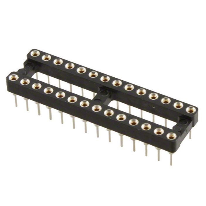 Pack of 2 110-43-328-41-001000 Connector 28 (2 x 14) Pos DIP, 0.3" (7.62mm) Row Spacing Socket Gold Through Hole
