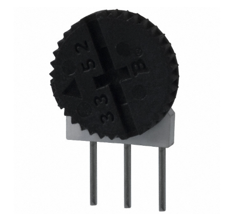 Pack of 3 3352W-1-202LF Thumbwheel 2 kOhms 0.5W, 1/2W Through Hole Thumbwheel Potentiometer Side Adjustment