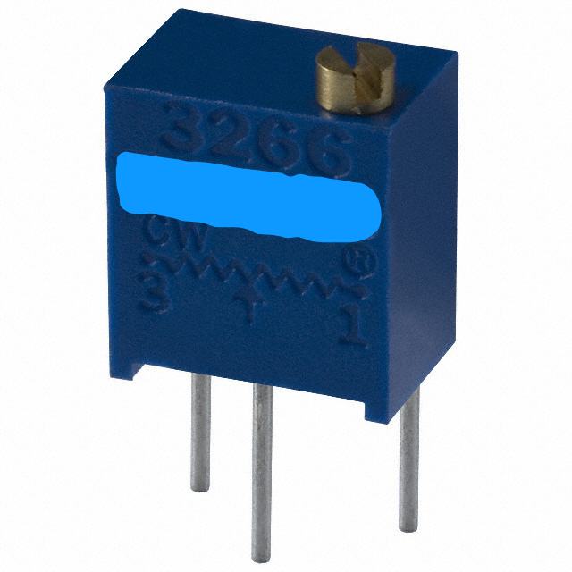 3266W-1-502LF Trimmer Resistor 10% 5K OHM 0.25W PC Pins Through Hole Top :RoHS
