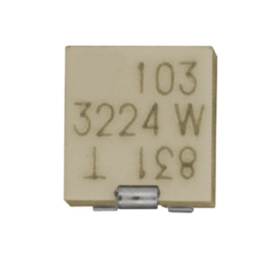 Pack of 4 3224W-1-502E Trimmer 5 kOhms 0.25W, 1/4W J Lead Surface Mount Trimmer Potentiometer Cermet 12.0 Turn Top Adjustment