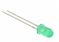 Pack of 5 MV5453 Green Diffused LED Indication - Discrete 2.2V Radial :RoHS