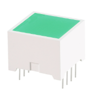 DE4GD LED LGT BAR 15MM SQ Green , RoHs