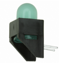 HLMP-4740-A00B2 LED CBI 5MM Green RA Through Hole, RoHs