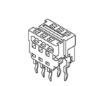 Pack of 4 502443-1260 Connector Receptacle 12POS 0.079 Tin SMD, RoHs , Cut Tape