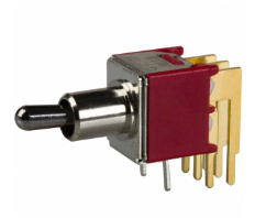 Pack of 2  200MDP1T2B2M6RE  Switch Toggle DPDT Through Hole, Right Angle, RoHs , Bulk