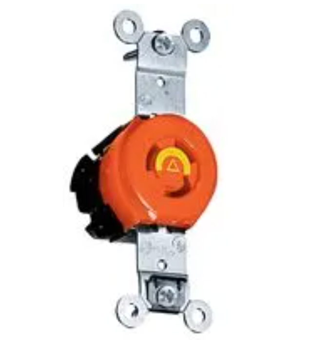 IG2620 Power Entry Connector, Power Entry, 30 A, Orange, Nylon (Polyamide) Body, 250 V