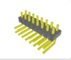 Pack of 8 MTSW-108-07-G-D-100-RA CONN Header Through Hole, RA 16 POS 0.100" (2.54mm)