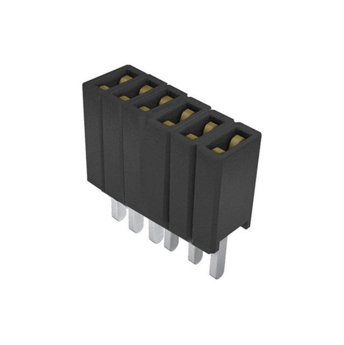 Pack of 5 SLM-106-01-L-S Connector 6 Position Receptacle 0.050" (1.27mm) Through Hole Gold : RoHS