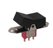7201J3ZGE Rocker Switch DPDT 5A (AC/DC) 120 V Panel Mount, Flange