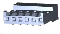 643821-6 Connector Receptacle 6 Position IDC 26AWG Tin