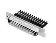 745498-5 Connector 37 Position D-Sub Plug, Male Pins