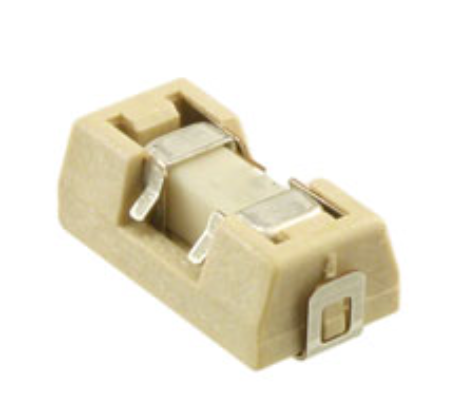 154005.DR Fuse Board Mount 5 A 125 V 125 V (Cartridge Style Excluded) Requires Holder, Surface Mount 2-SMD, Square End Block with Holder