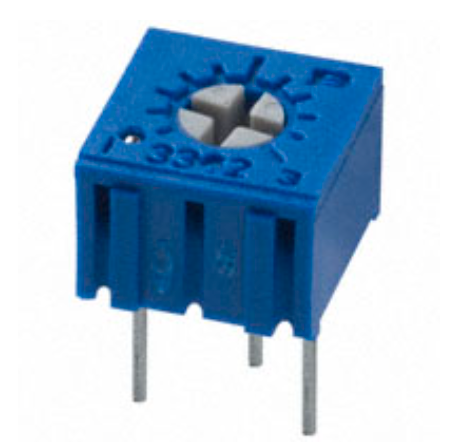3362P-1-501 Trimmer 500 Ohms 0.5W, 1/2W PC Pins Through Hole Trimmer Potentiometer Cermet 1 Turn Top Adjustment