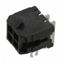 Pack of 4 0430450423 Connector Header 4 position 3.00mm R/A Through Hole, RoHs