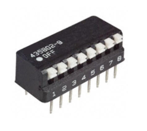 435802-9 Switch Piano DIP SPST 0.025A 24V