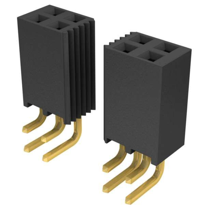 Pack of 2 SSQ-120-02-G-D-RA Connector Receptacle 40 Position 2.54mm Gold PCB R/A, RoHs