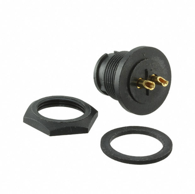 7382-2SG-300 Conn RCPT Female 2P Gold SLDR Cup