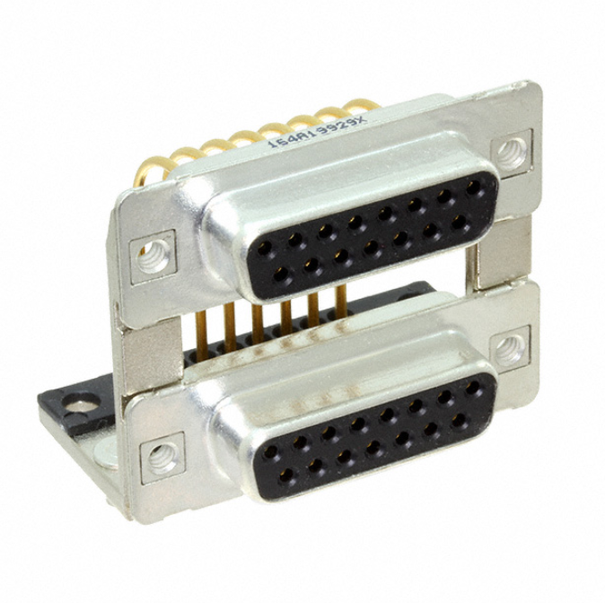 1-1734285-3 Connector D-Sub Receptacle 15 Position R/A SLDR, RoHs